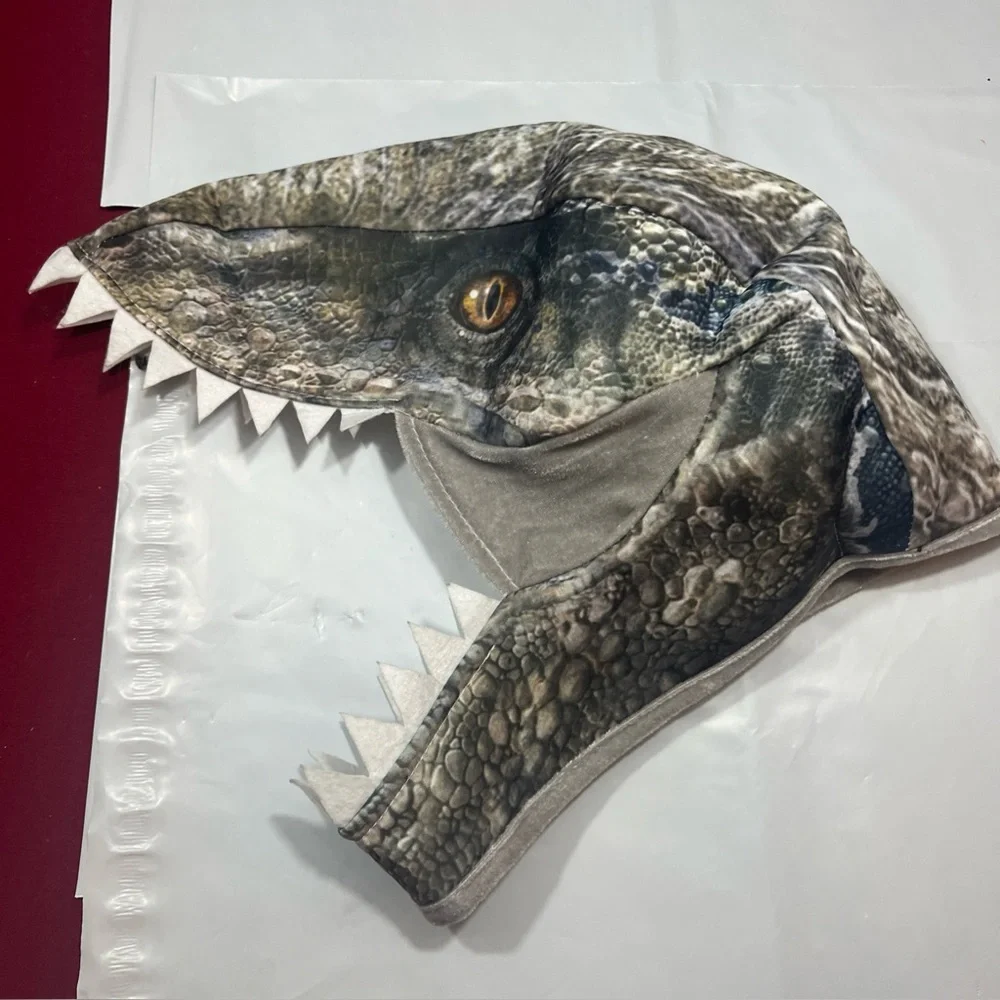 Jurassic World Dinosaur Scary MASK Into the Wild OPEN MOUTH Halloween Adult Kids